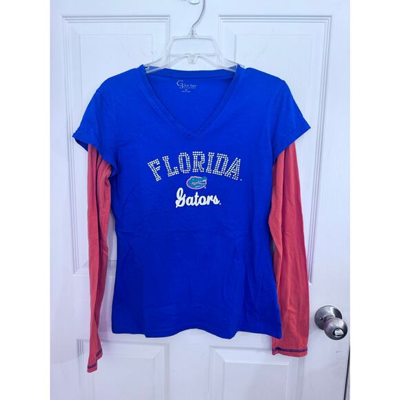 Touch by Alyssa Milano BlueOrange FL Gators Size M 
Stadium Lightweight T-Shirt - Picture 1 of 6